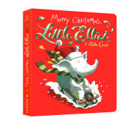 Original English Merry Christmas Little Elliot paperboard book picture book Mike Curato parent-child bedtime story book