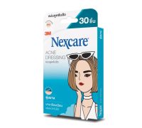 3M Nexcare แผ่นดูดซับสิว สีฟ้า รุ่นบาง (บรรจุ 1กล่อง/30ชิ้น)