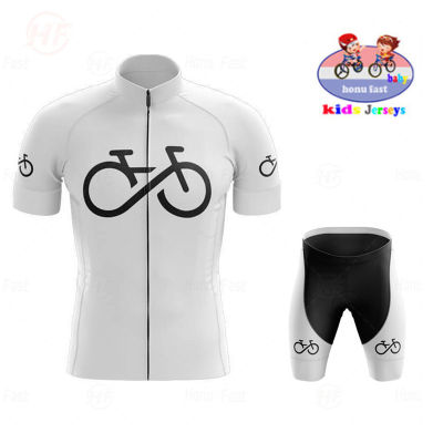 2022 Baby New Kids Short Sleeve Cycling Jersey Set Breathable Children Bike Clothing Boys Girls Summer Bike Uniform
