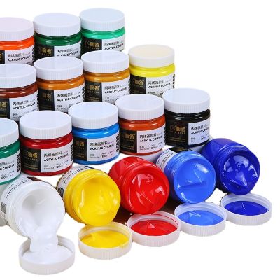 34 Colors 100ML Special Acrylic Paint for Childrens Painting 3D Creation Waterproof Sunscreen Does Not Fade DIY Graffiti