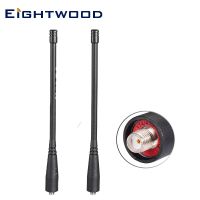 Eightwood 2pcs Dual Band SMA Female Ham Radio UHF/VHF Antenna Aerial for Baofeng UV-82 UV-5R UV-B5 GT-3 BF-F8HP UV-5RA UV-5RE