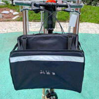 Bike Front Basket Bicycle Bag for Folding Bike Camping Riding