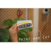 Sticker สติ๊กเกอร์ ลาย Keen งานไดคัท มีหลายสี หลายขนาดให้เลือก สติ๊กเกอร์ติดได้ทุกที่ สติ๊กเกอร์แต่งรถ แต่งมอไซค์ ติดตกแต่งกล่องเก็บของ