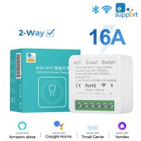 Wifi Smart Switch Ewelink 16A Mini DIY Light Switches 2 Way Wireless Smart Home Automation Breaker Voice for Alexa Google Alice Power Points  Switches