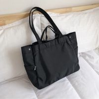 Women Oxford Cloth Tote Bag New Korean Version Of Simple And Stylish Large-Capacity Buckle Shoulder Bag Wild Fashion Handbags