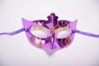 Mask Oh Prom Party-Halloween Mask Light Board Party-Electroplating Painted Little Miss