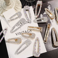 【CW】1pcs Shiny Rhinestone Crystal Pearl Hair Clip Hairpins Barrettes for Girl Women Headwear Hairclip Hair Accessories