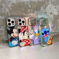 ดิสนีย์มิคกี้สติทช์มินนี่เดซี่กันกระแทกเต็มตัวลายการ์ตูนน่ารักเคสโทรศัพท์มือถือสำหรับ iPhone 15 Pro Max Plus เคสโทรศัพท์แข็งสำหรับ iPhone 14 Pro Max Max เคสกันกระแทกเคสสำหรับ Apple 13 12 11เคสห่อหุ้ม