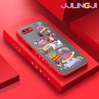 Jjlingji เคสสำหรับ OPPO F9 F9 Pro เคส U1 Realme A7x 2 Pro แฟชั่นวันที่ดีบางมีน้ำค้างแข็งโปร่งใสแข็งขอบสี่เหลี่ยมกันกระแทกเคสนิ่มป้องกันคลุมทั้งหมดปลอกซิลิโคน