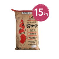 JPD FUJIZAKURA HEALTH DIET  KOI FOOD 15KG (FLOATING) - เจพีดี อาหารปลาคาร์ฟ สูตรเร่งโต เพื่อสุขภาพดี 15กก.(เม็ดลอย)