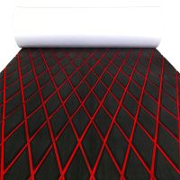 【YF】 Self-Adhesive 6mm EVA Foam Decking Sheet Pad with Rhombus Pattern Anti-Skid Faux Teak Yacht Marine Boat Flooring Mat Accessories