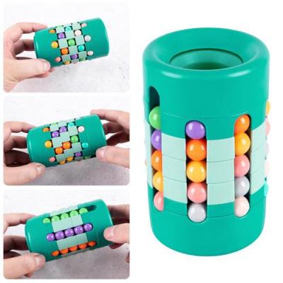 Pen Holders Colorful Rotating Magic Beads Toy Pen Holder with 40 Small Beads Fun Puzzle Toy Pen Holder Organizer Decompression Cube Toy for School Office Supplies justifiable