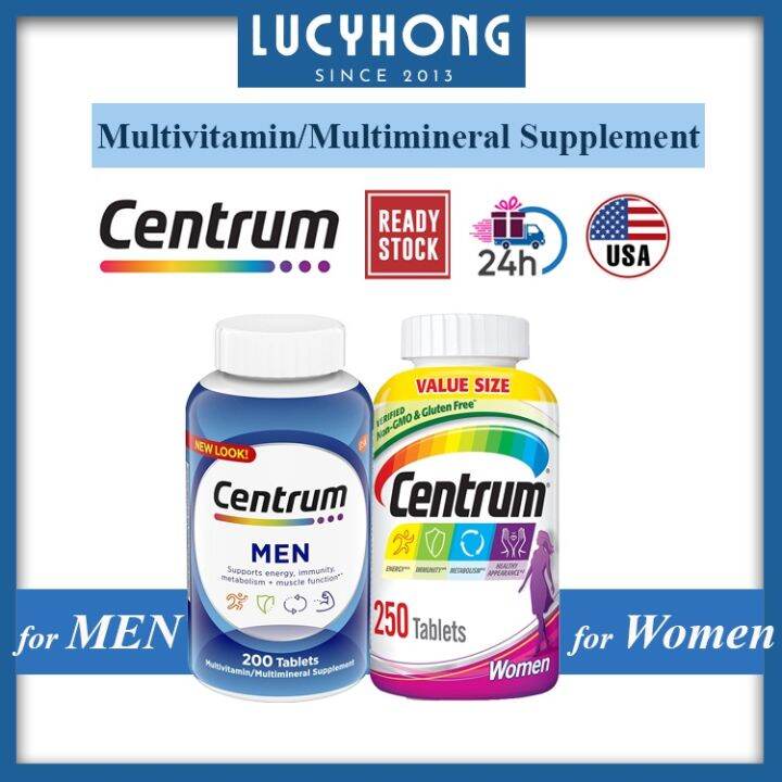 Centrum Multivitamin for MenWomen Multimineral Supplement with Iron