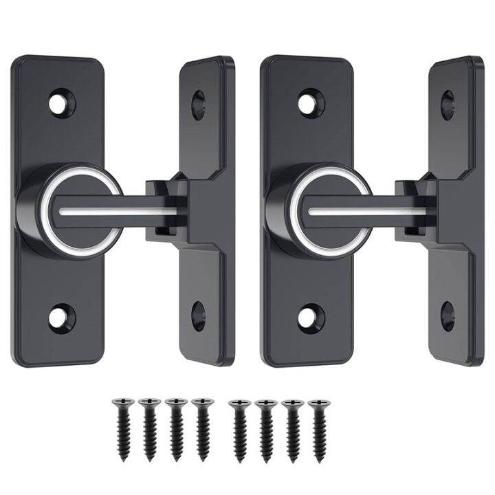 Barn Door Lock Hardware, 90 Degree Heavy Duty Gate Latches Flip Latch Safety Door Bolt Latch
