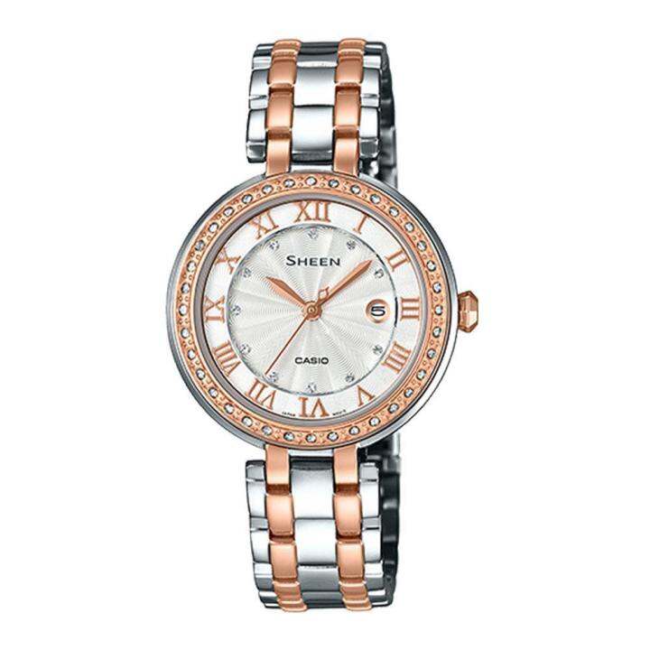 Casio sheen clearance watches rose gold