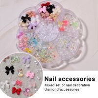 【CW】 1 Mixed Bow-Knot Bears Faux Crafts Rhinestones Jewelry for Design Accessories