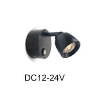 DC 12V 24V LED Wall Lamp Stepless Touch Dimmable Reading Light With USB Charging Interface, Used For Motorhomes, Boats, Yachts