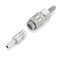 1Set European EU Type Pneumatic Fitting Connector Quick Coupler For Air Compressor Hose Barb Nozzle SH PH 6MM 8MM 10MM