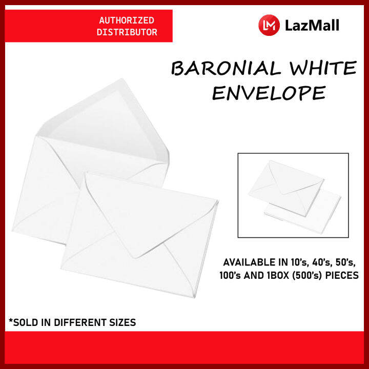 Baronial White Paper Envelope Lazada PH