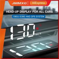 JMMXG HUD Head Up Display OBD2 On-Board คอมพิวเตอร์กระจกโปรเจคเตอร์รถ Digital Speedometer อุปกรณ์อิเล็กทรอนิกส์อัตโนมัติ