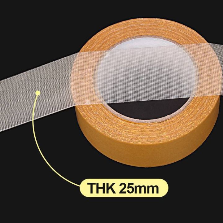 5m-double-sided-cloth-base-tape-translucent-waterproof-mesh-super-traceless-high-viscosity-carpet-adhesive-strong-fixation-tape-adhesives-tape