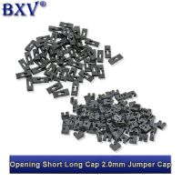 100PCS 2.0mm Jumper Cap Opening Short Long Cap Black Connecting Pin Spacing 2.0MM hjxrhgal WATTY Electronics