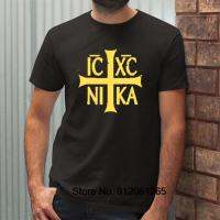 IC XC NIKA Christogram Graphic Man Tshirt คริสเตียน Orthodox Belief Tops ฤดูร้อนผ้าฝ้าย Harajuku เสื้อยืดแฟชั่น Casual หลวม Tee