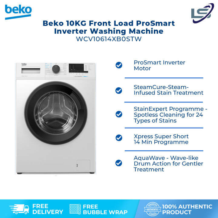 Beko 10KG Front Load ProSmart Inverter Washing Machine WCV10614XB0STW