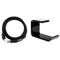 2M USB Cable Audio Cable for Logitech G633 Headset with Acrylic Headphone Bracket Wall Mounted Headset Holder Desk