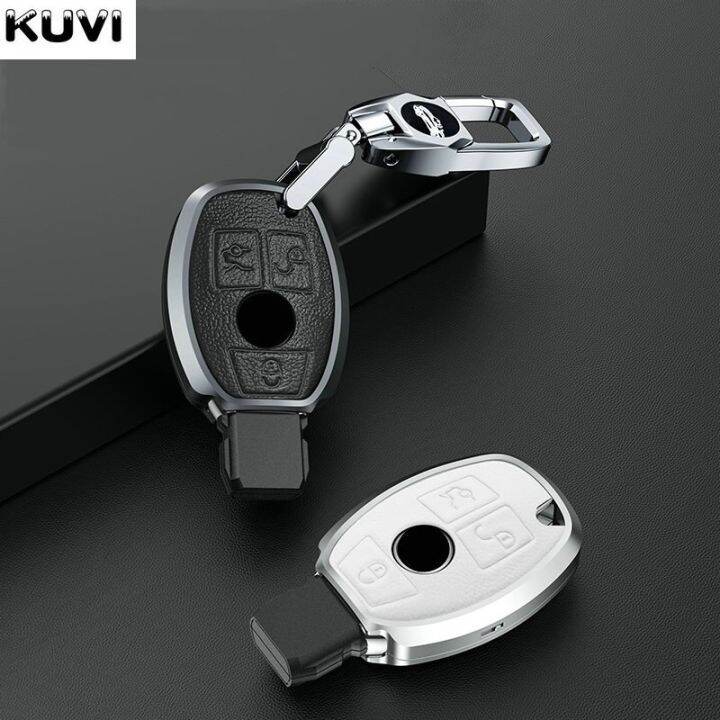 เคส-kunci-remote-mobil-หนังอัลลอยด์มีสายสำหรับเมอร์เซเดสเบนซ์-cla-glc-glla-glk-w210-w211-w204-w176-a-bc-r-ชั้น-amg