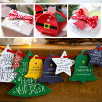 พร้อมส่ง ป้ายห้อย คริสต์มาส Christmas ป้ายแท็ก 1 แผ่น มี 14 ชิ้น คละไซส์/แบบ/สี กระดาษเคลือบ ใช้ตกแต่ง ติดเบเกอรี่