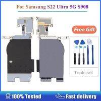 1Pcs Original สําหรับ Samsung Galaxy S22 Ultra 5G S908 ขดลวดชาร์จแบบไร้สายพร้อมสายเชื่อมต่อ NFC Antenna Flex