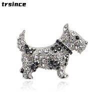 Cute Cartoon Dog Brooch Fashion Animation Exquisite Design Animal Puppy Brooches Luxury Rhinestone Pins Clothing Accessories