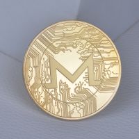 【CC】○❈✙  Factory Sale Monero Metal Gold Plated Commemorative Coin