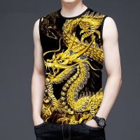 【Hot Sale】 New shoulder vest mens summer trendy brand sleeveless t-shirt thin section basketball leisure sports fitness national tide