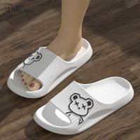 【CW】 2023 Slippers Thick Platform Non-Slip Cartoon Flip Flops Beach Sandals Ladies Indoor Outdoor Shoes