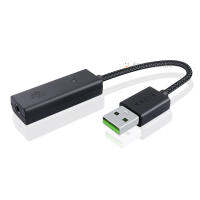 อะแดปเตอร์เสียง USB ถึง3.5มม. สำหรับการ์ดเสียงชุดหูฟัง Razer 7.1V2THX BlackShark