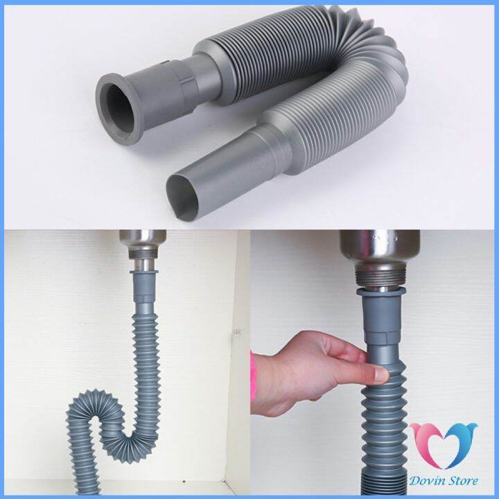 d-s-สายน้ำทิ้งเครื่องซักผ้า-ท่อน้ำทิ้งเครื่องซักผ้า-พับเก็บได้-telescopic-downpipe