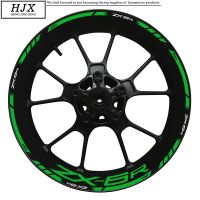 New For Kawasaki Ninja Zx-6r 17 Inch Wheel Hub Decal Modification Set Motorcycle ZX6R ZX 6R Rim Reflective Waterproof Sticker Decals  Emblems