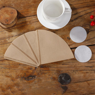 100 PCS V60-01 Drip Paper Wood Pulp Cone V-shaped Espresso Tea Infuser Coffee Strainer Bag