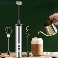 3 Speeds Electric Blender Milk Frother USB Rechargeable Food Mixer Handheld Bubble Maker Whisk Electric Egg Beater Blender