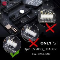 40ซม.3Pin SM JST Connector สำหรับ PC MSI ASUS Aura SYNC AORUS RGB2.0 3 Pin เพิ่มหัวบนเมนบอร์ดสำหรับ WS2812B แถบไฟ LED ไฟ