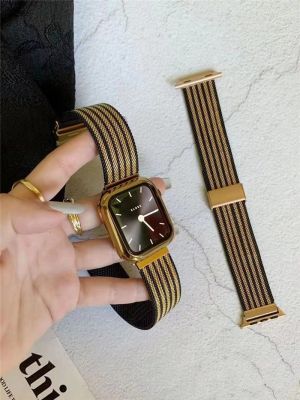 ❦♤ Luxury Stainless Steel Stripe Band Strap Bracelet for Apple Watch Series 7 6 5 4 3 2 SE 41mm 44mm 45mm