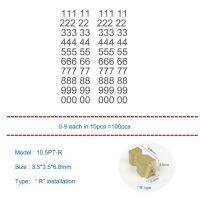 Baterpak ตัวอักษรทองเหลืองเครื่องโค้ดดิ้งของฉัน-380แผ่นวางตุ๊กตาโมเดลตัวอักษร Dk1100การขนส่ง10.5pt 3/3.5x3.5x6.8mm