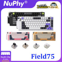 【มีสินค้าในสต็อก】 Field75คีย์บอร์ดแบบกลไก RGB แบบไร้สายที่สามที่มีการแลกเปลี่ยนร้อน