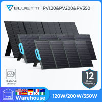 แบรนด์ใหม่ BLUETTI แผงโซล่าทรงพลังพกพาได้120W 200W 350W 420W แผงเซลล์แสงอาทิตย์แบบพับแผงโซล่า S พับได้มีการรับประกันที่ชาร์จพลังแสงอาทิตย์แผ่นสโลนสำหรับตั้งแคมป์