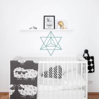 [COD] Shaped Wall Decal Abstract Vinyl Sticker Kids Room Design Decals Removable LC014