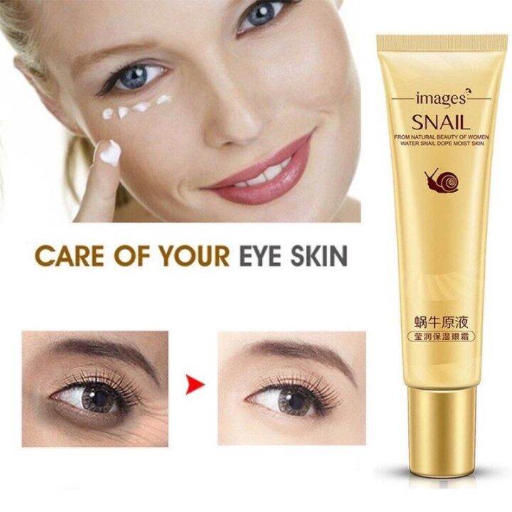 Eyecream snail liquid krim menghilangkan bengkak mata hitam mata eyabag ...