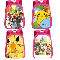 Pokemon Pokémon Leisure School Bag นักเรียนระดับประถมศึกษาและมัธยมศึกษา Anime Cartoon Pokémon Children S Pink Backpack