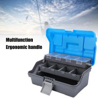 Fishing Tackle Box Portable ABS ThreeLayer Fishing Gears Storage Box with Ergonomic Handle